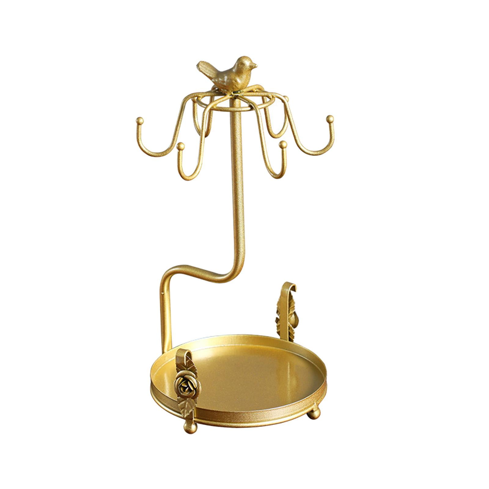 Magideal - Soporte Para Tazas De Café, Soporte Organizador De Tazas De Café Expreso De Hierro Forjado, Estante De Almacenamiento De Tazas De Té Para El Hogar , Oro