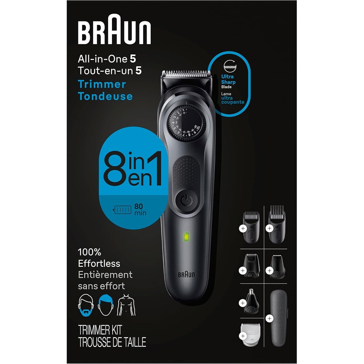 Cortadora Braun 8 En 1 Series 5 5471 Barba Cabello Cuerpo