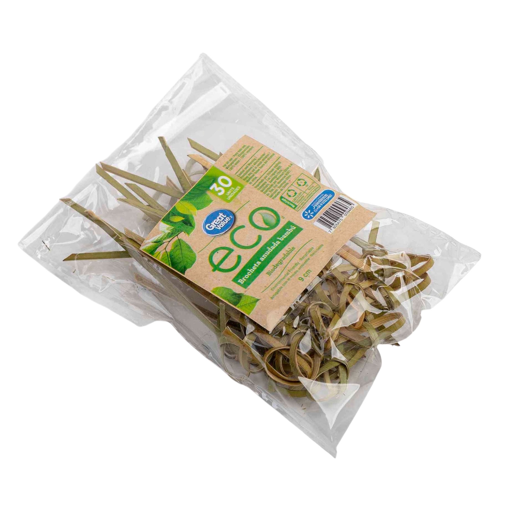 Brocheta Bambu 9 Cm 30 Un Great Value