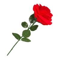 Ioensy - Romántica Caja De Anillo Con Flor De Rosa Roja, Caja De Regalos Para El Día De San Valentín Para Ceremonia Para Esposa