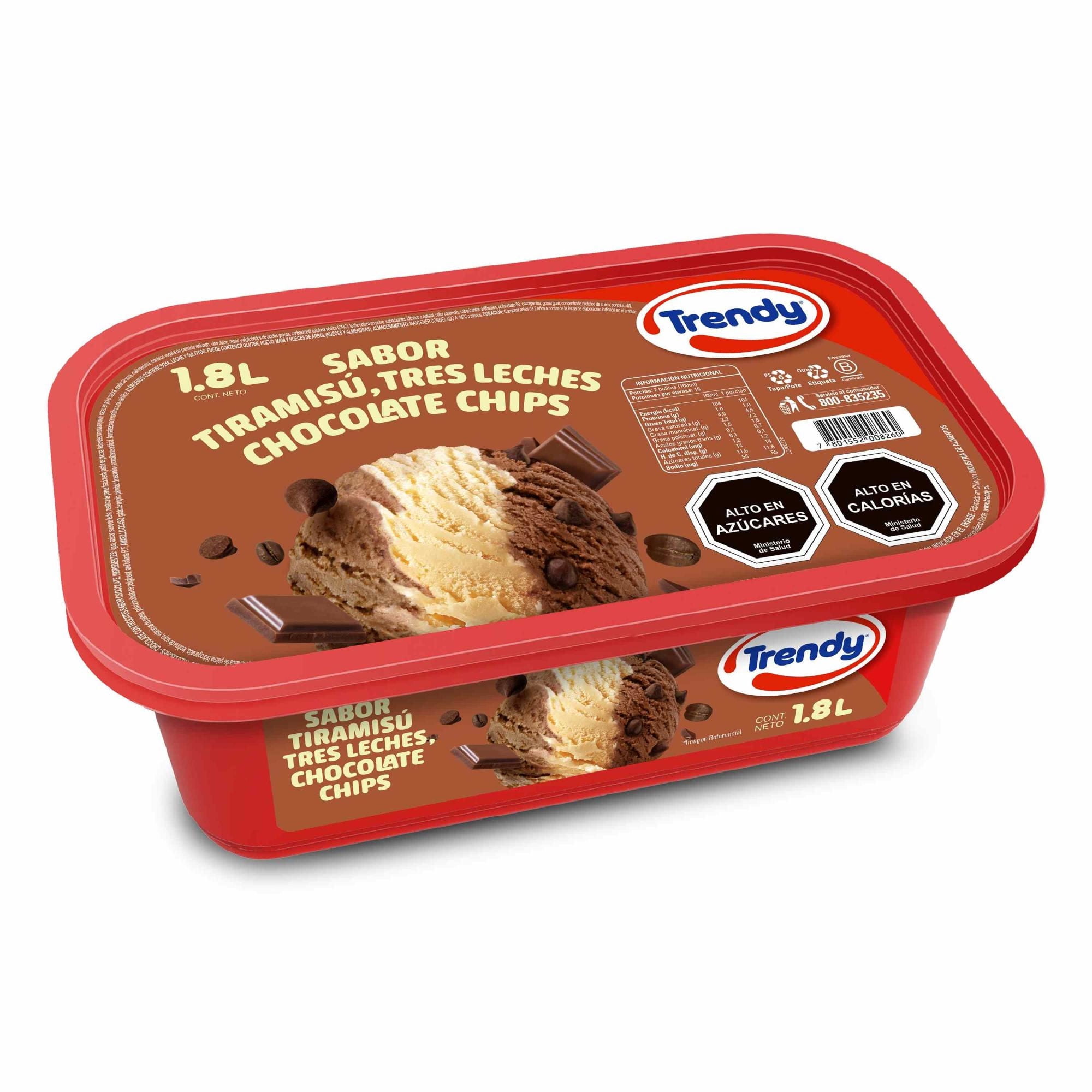 Cassata Tiramisu/3Leches/Chocolate Chips, 1.8 L