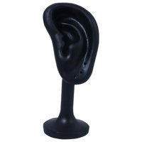 Magideal - Soporte De Estante Para Pendientes Modelo De Oreja De Resina, Soporte De Simulación Para Oreja, Organizador De Pendientes Para Exposición Al Por Menor Negro