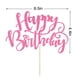 thumbnail image 2 of Adorno para Pastel Naicaek Hecho a Mano con Brillantina Rosa para Cumpleaños, 2 of 7