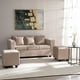 thumbnail image 1 of Living Kansas 3 cuerpos + 2 Pouf Felpa Beige, 1 of 7