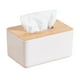 thumbnail image 1 of Caja de pañuelos de escritorio, caja de almacenamiento para sala de estar, caja de pañuelos enrollable para el hogar, 1 of 5