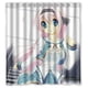 thumbnail image 1 of Cortina de ducha de niña de dibujos animados con ganchos, tamaño 66 x 72 pulgadas, 1 of 3