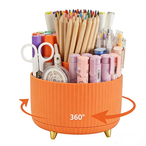 Caddy Camelmother Soporte de Escritorio Giratorio 360° con 5 Compartimentos