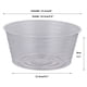 thumbnail image 2 of Bandeja de goteo Plant Saucer Idyllize de plástico transparente, 10 unidades, 15 cm, 2 of 3
