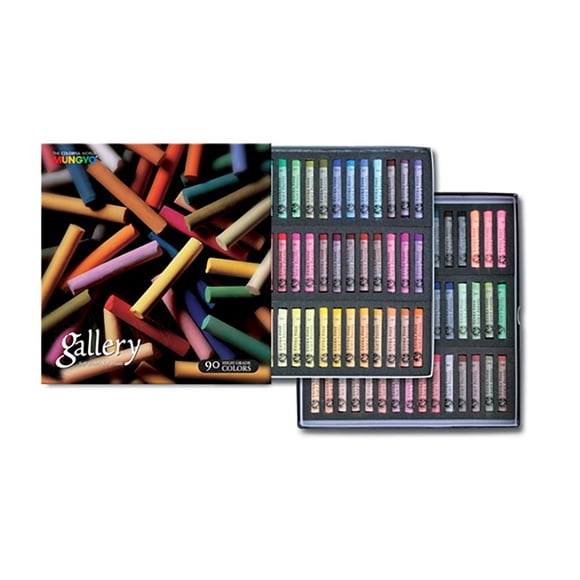 Pasteles suaves MUNGYO de 90 colores, redondos, 6,6 cm