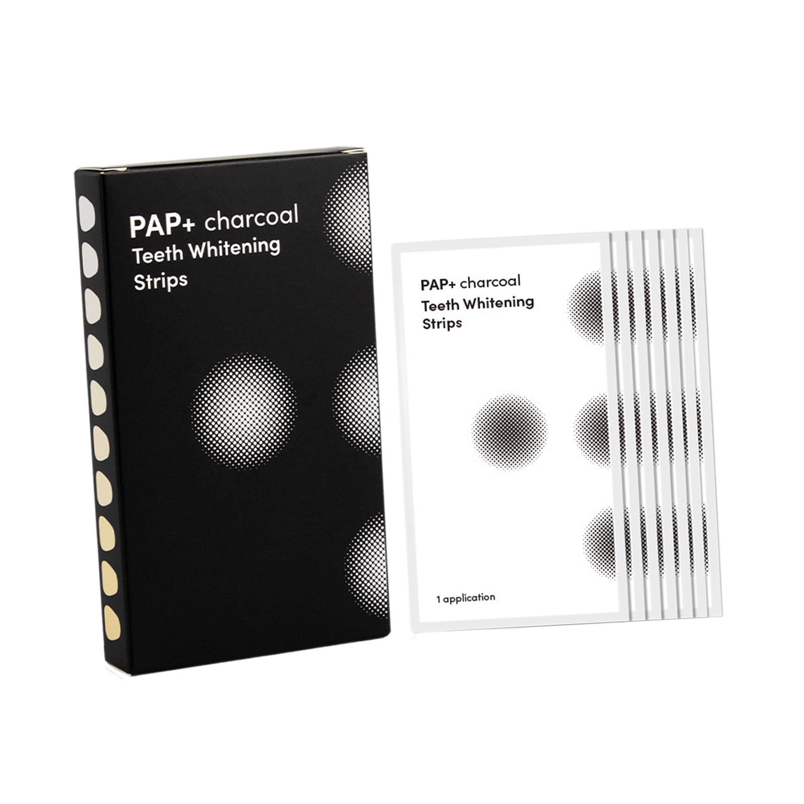 Magideal - Tiras Blanqueadoras Para Dientes Resistentes Y Portátiles Para Mujeres Y Hombres. Fáciles De Usar. Carbón Activado