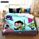 thumbnail image 1 of x1203 Bed Sheets Fashion Cartoon Teen Titans Go Bedding Set Boys Girls Twin Full Size Duvet Cover Pillowcase Bed Adult Bedroom 3-Piece Bedding Set (1 Duvet Cover + 2 Pillow Shams) nj1203, 1 of 5