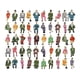 thumbnail image 4 of Figuras Pintadas de 50x1:87, Figuritas de Personas, Pose Sentada, Pintadas a Mano para Modelo de Tren, Diseño de Mesa de Arena, Decoración de Escritor, 4 of 5