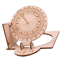 Magideal - Reloj De Sol Ecuatorial Diy Modelo Científico De Madera Equipo De Experimento Para Niños Instalar Fácilmente Juguetes Educativos Reloj De Enseñanza