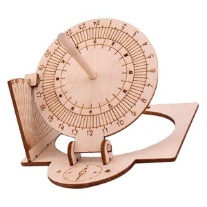 Magideal - Reloj De Sol Ecuatorial Diy Modelo Científico De Madera Equipo De Experimento Para Niños Instalar Fácilmente Juguetes Educativos Reloj De Enseñanza