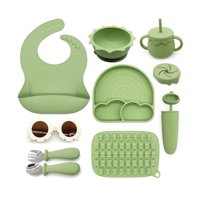 Bebesit - Set Alimentación Summer Silicona Verde