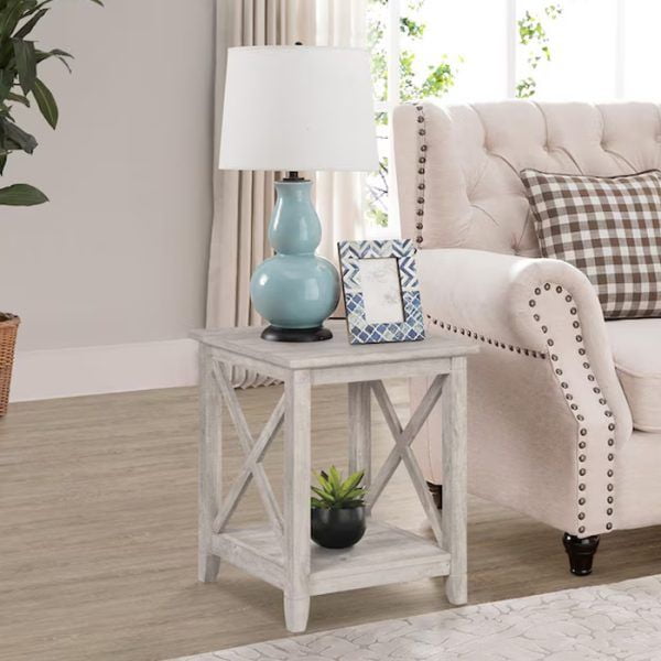 Msa Muebles Santa Ana - Mesa Lateral Washed Gray