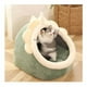 thumbnail image 3 of Casa Cama Suave para Gatos con Juguete Colgante Verde, 3 of 6