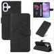 thumbnail image 1 of Funda tipo cartera con tapa para iPhone 17 con tarjetero, soporte y cubierta magnética Negro, 1 of 6