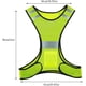 thumbnail image 2 of Chaleco reflectante de seguridad ajustable de alta visibilidad, talla universal, para bicicleta, motocicleta, ciclismo, correr y trotar (amarillo neón) (1 unidad), 2 of 5