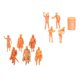 thumbnail image 5 of 11x 1:64 Figuras De Personas Personas Diminutas Para Proyectos De Bricolaje Decoración De Escenas En Miniatura, 5 of 5
