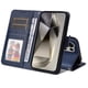 thumbnail image 4 of Funda Billetera para Samsung Galaxy S25 Ultra con Porta Tarjetas y Soporte Ajustable Azul, 4 of 5