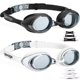 thumbnail image 1 of Gafas de natación Seago antivaho con protección UV, paquete de 2 unidades, para adultos, 1 of 6