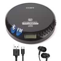 Reproductor De Cd Coby Cd201 Portátil Bluetooth Con Radio Fm Y Aux