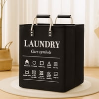 Genérico - Cesta Canasto Para Ropa Sucia Diseño Deluxe Negro