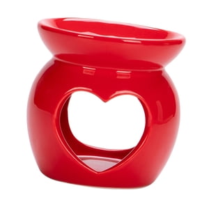 Bothyi - Quemador De Aceite Esencial, Candelero De Cerámica Para Sala De Estar De Yoga, Color Rojo