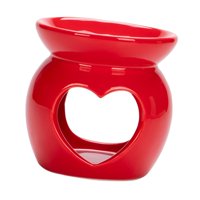 Bothyi - Quemador De Aceite Esencial, Candelero De Cerámica Para Sala De Estar De Yoga, Color Rojo