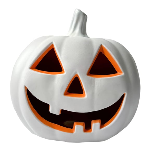 Lámpara De Calabaza De Halloween Para Decoración De Exteriores, Elegante Accesorio 17 Para Regalo De Fiesta De Club, Color Blanco
