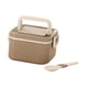 thumbnail image 5 of Contenedor De Almuerzo, Caja Bento Ligera, Reutilizable, A Prueba De Fugas, Para El Trabajo, Cenar Fuera, Individual, Color Caqui, 5 of 5