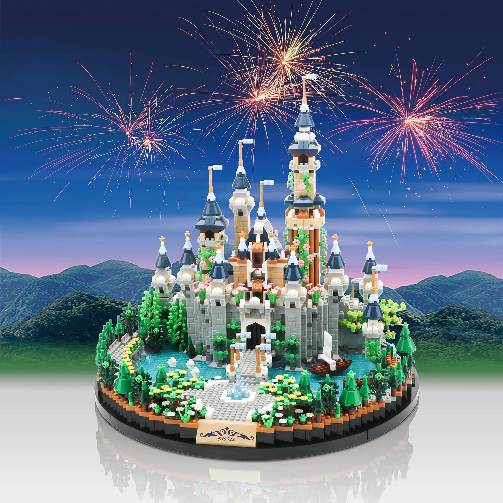 Bloques De Construcción Jxrlmb Magic Princess Blue Castle, 3600 Unidades