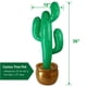 thumbnail image 3 of Utilería inflable con forma de cactus GiftExpress de 36 cm, 2 unidades, para decoración de fiestas, 3 of 4