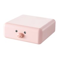 Magideal - Organizador De Escritorio Cajón Contenedor De Almacenamiento Estuche De Joyería Para Baño, Sala De Manualidades Multiusos Lindo Soporte Para Artículos Cerdito Rosa