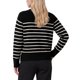 thumbnail image 4 of INSPIRE CHIC Cárdigan de Punto a Rayas para Mujer Cuello Redondo con Botones Mangas Largas Ajuste Regular Diario Trabajo Vintage Casual Suéteres Top Pequeño Negro, 4 of 6