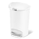 thumbnail image 1 of Bote de basura Simplehuman de 50 litros, semicircular, manos libres, cierre suave, 1 of 3