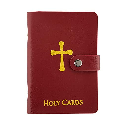 Tarjetero De Piel Sintética Amazing Saints Maroon