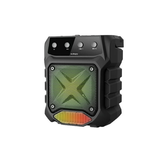 Parlante Bluetooth Con Micrófono E Iluminación Rgb Negro - Ps