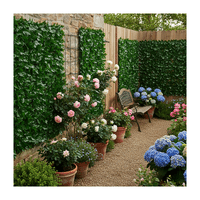 Genérico - Malla Cerca De Hojas Planta Enredadera Artificial Jardín 100X300 Cm