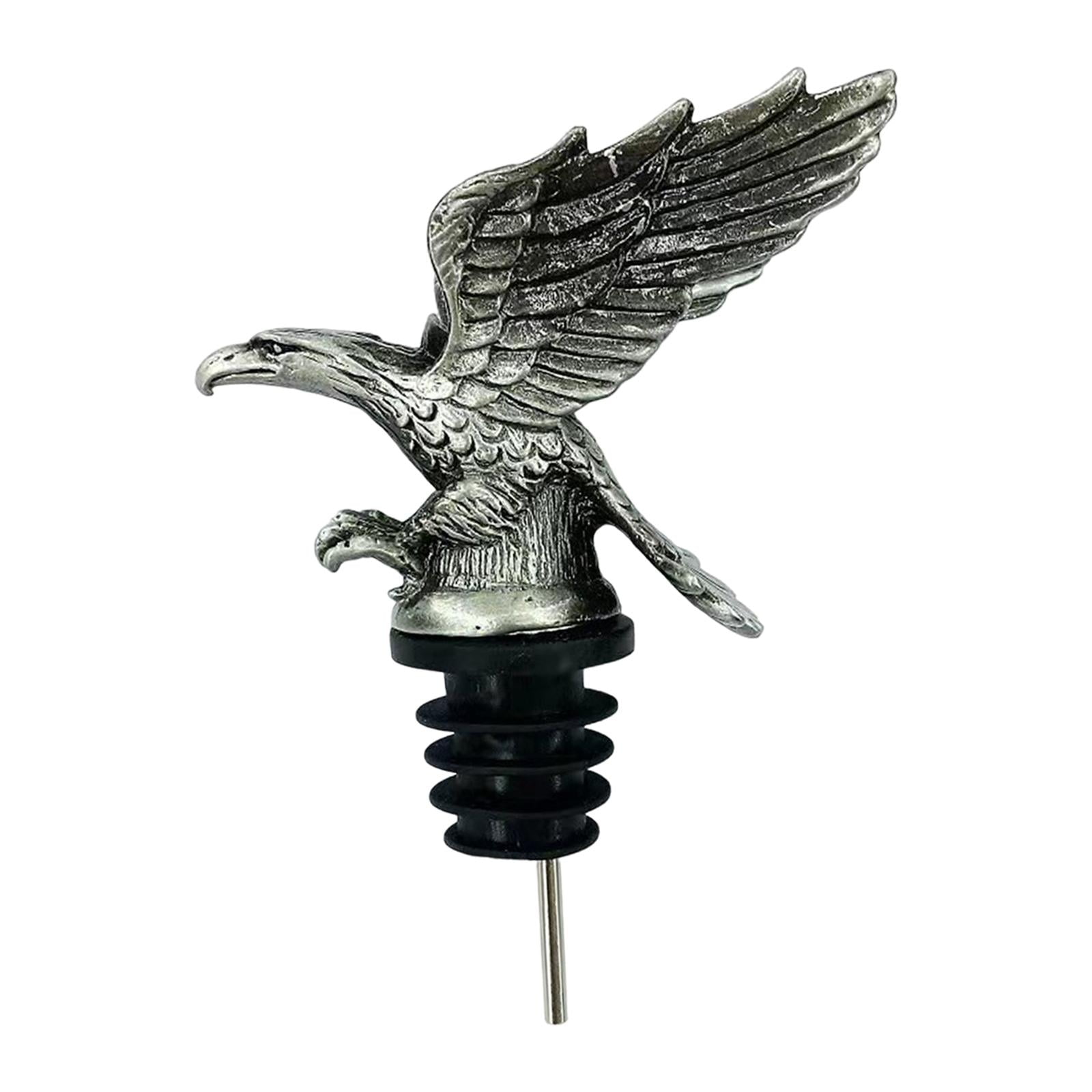 Magideal - Vertedor De Vino Vertedor De Botellas Tapón De Silicona De Grado Alimenticio Aireador De Vino Animal Único Vertedor De Aleación De Zinc Para Bronce