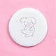 thumbnail image 1 of 1PCS Mini Mirror Cartoon Touch Up Makeup Cartoon Small Mirror Skin Care Tools Pu Handheld Small Round Mirror Health & Beauty, 1 of 3
