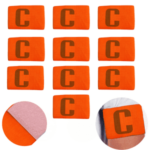 Linea Sport - Pack 10 Jinetas Bandas Para Capitán Adultos Naranja