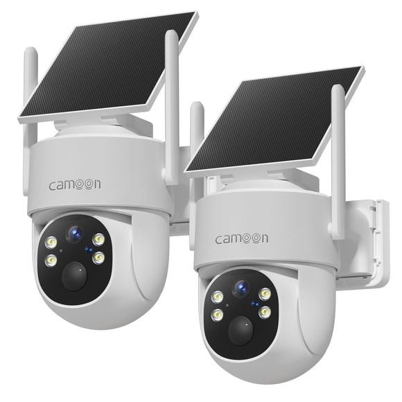 Cámara de Seguridad Solar Inalámbrica Camoon – Pack de 2