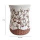 thumbnail image 4 of Mesa de cerámica tallada color terracota TOV Furniture 33.8 x 33.8 x 43.2 cm, 4 of 4
