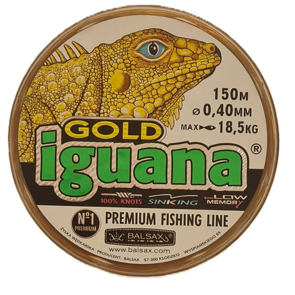 Nylon Iguana Gold 0,40mm 150mtros 18,5kg Jandar Gold Sinking