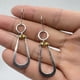 thumbnail image 1 of Stylish Boho Turquoise Dangle Earrings - Perfect for Weddings and Parties, 1 of 4