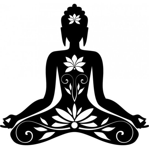 Rienda Libre Graphics - Decomural Yoga Lotus Flower Ws-45640
