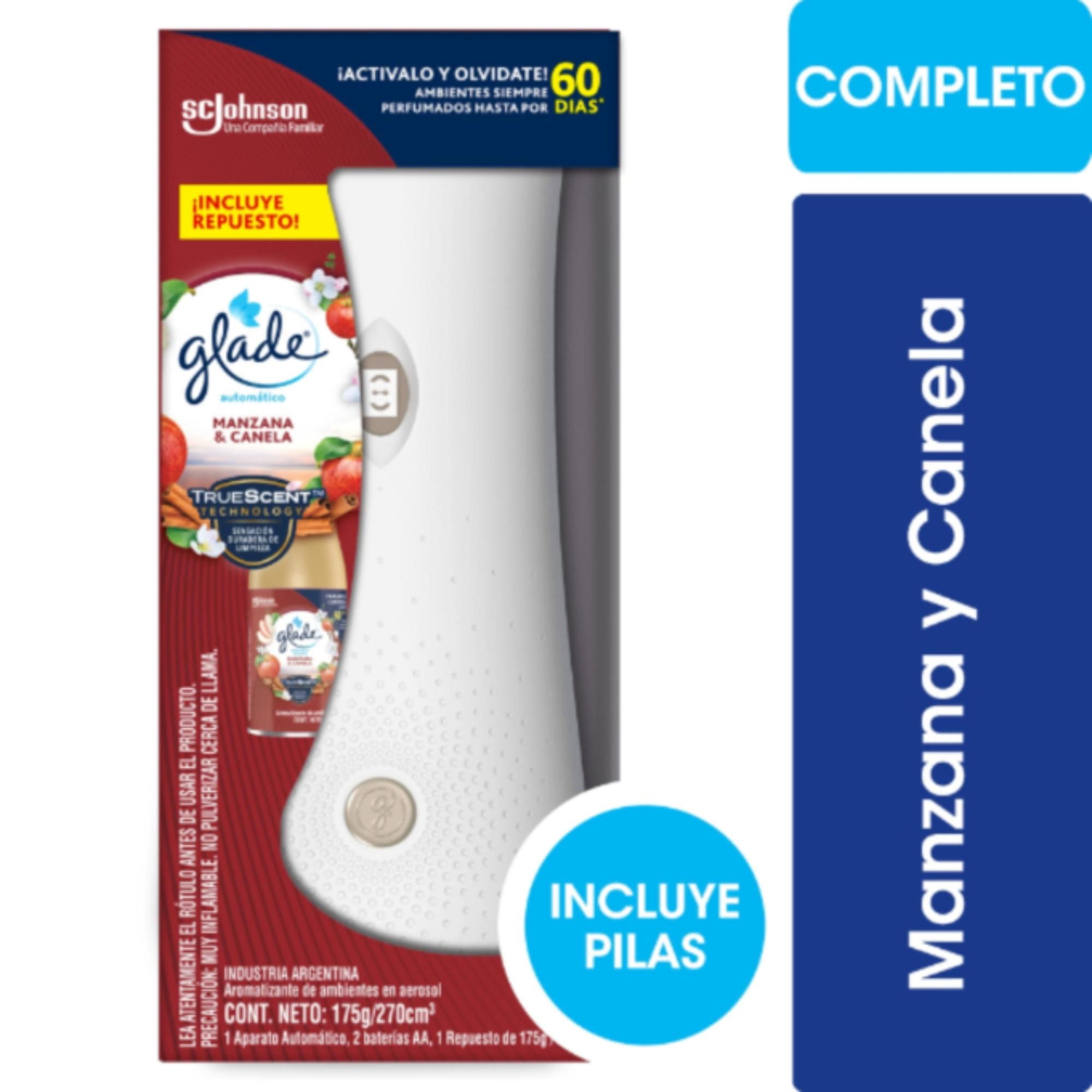 Desodorante Ambiental Automático Automático Manzana Y Canela Pack 175 g Glade