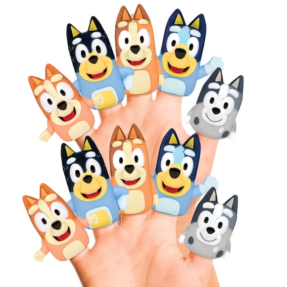 Marionetas De Baño Bluey 10 Piezas Educativas